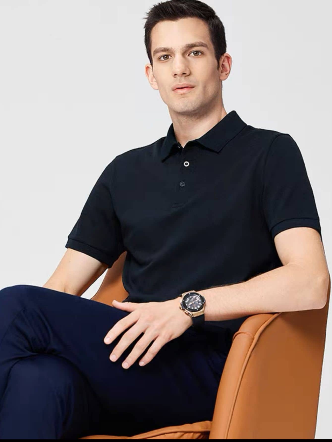Camisa Polo Masculina Piquet Manga Curta