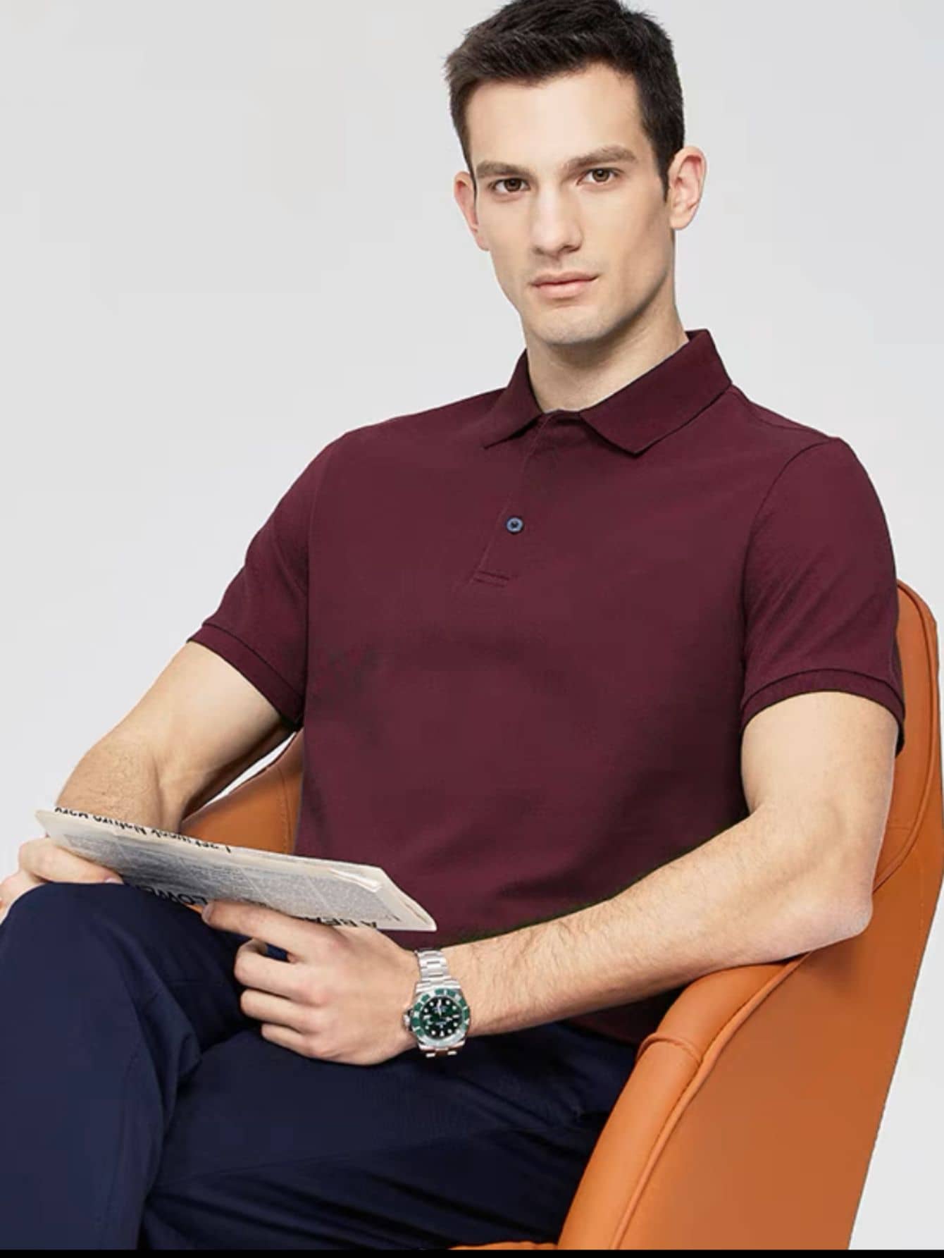 Camisa Polo Masculina Piquet Manga Curta