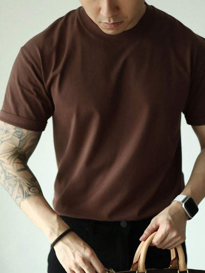 Camiseta Masculina Básica Algodão Gola Redonda