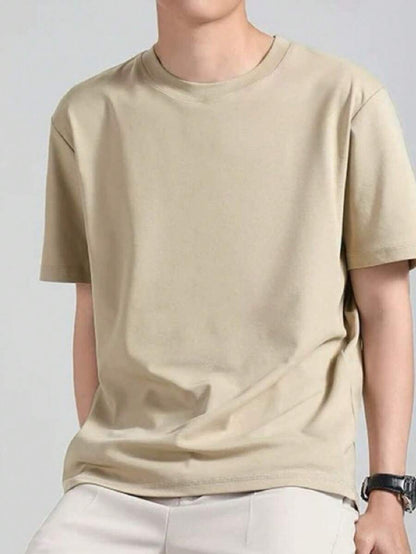 Camiseta Masculina Básica Algodão Gola Redonda