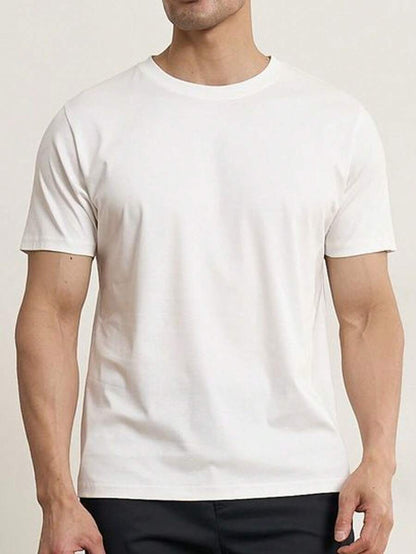 Camiseta Masculina Básica Algodão Gola Redonda