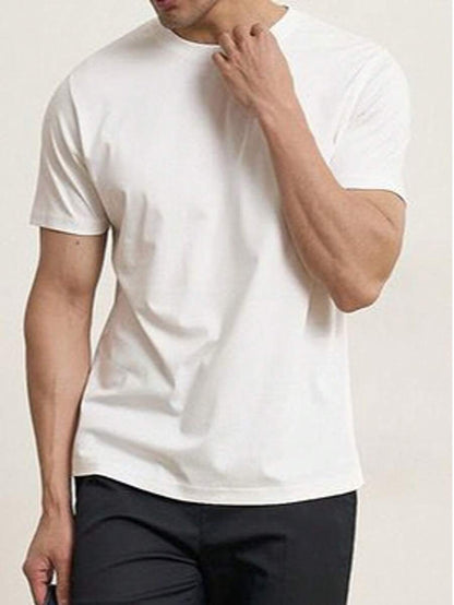 Camiseta Masculina Básica Algodão Gola Redonda