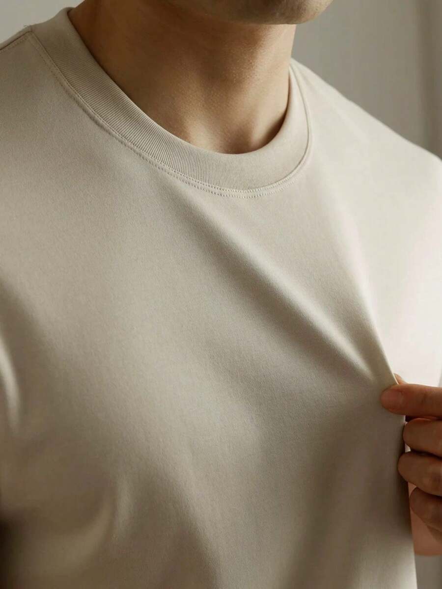 Camiseta Masculina Básica Algodão Gola Redonda