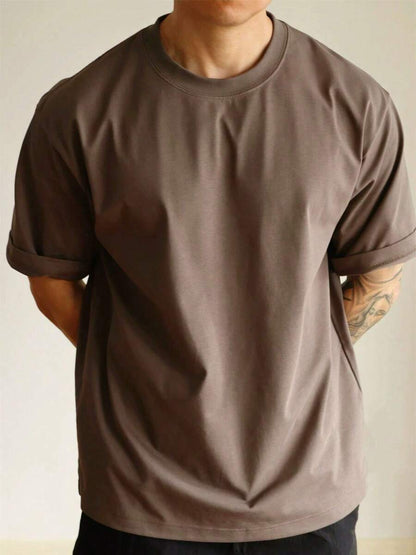 Camiseta Masculina Básica Algodão Gola Redonda