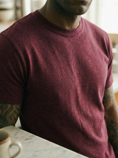 Camiseta Masculina Básica Algodão Gola Redonda