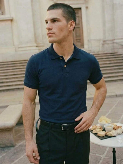 Camisa Polo Masculina Piquet Manga Curta