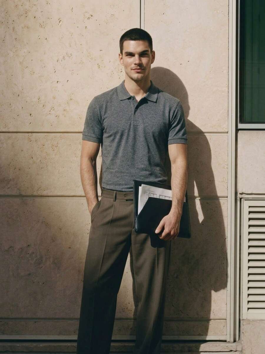 Camisa Polo Masculina Piquet Manga Curta